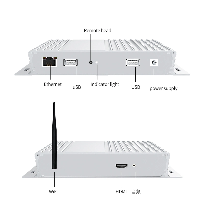 Android Box WiFi Video Picture Media Play para señalización digital Visualización de publicidad