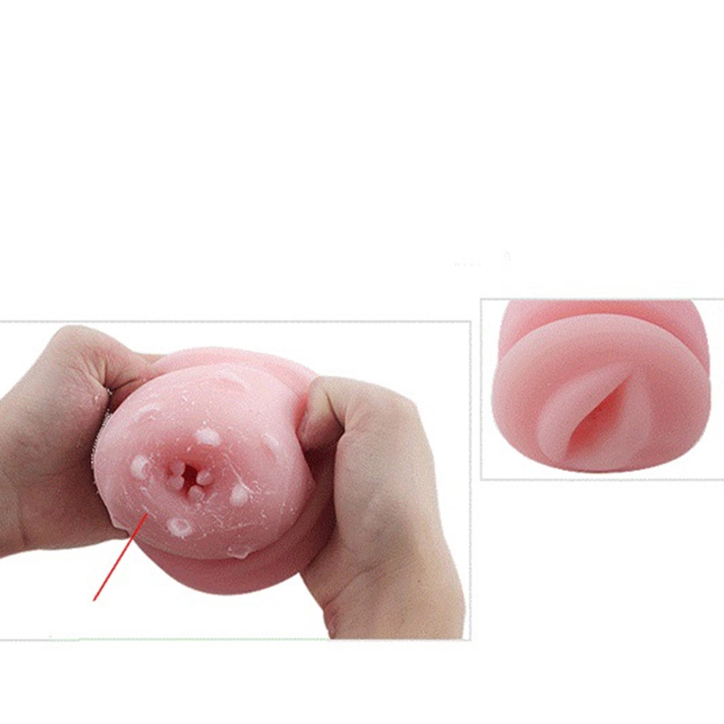 Male Sex Tools Masturbation Cup Realistic Pussy Vagina Penis Head Massager