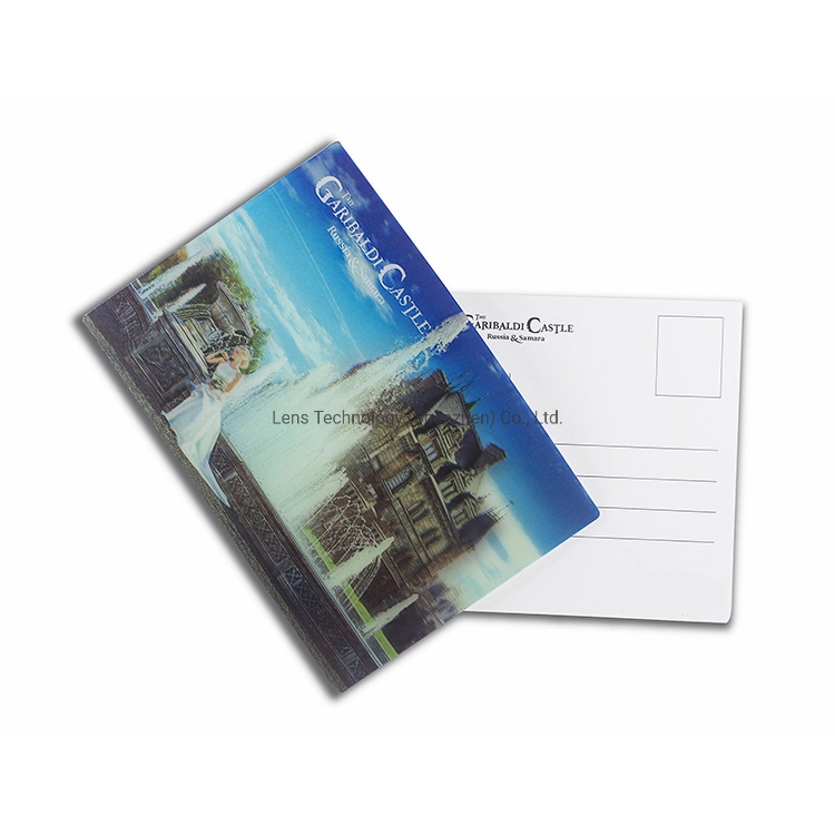 Tamaño personalizado impresión lenticular 3D Postcard for Promotions