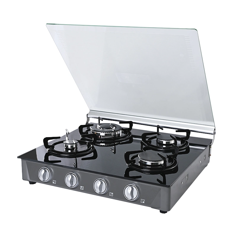 600mm Series Build in Gas Hob 4 Burner Kitchen Cooker Gas Cast Iron Electric Hob