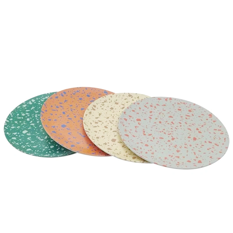 Spot Wholesale/Supplier Bamboo Fiber Degradable Kitchen Utensils Home Dining Plate Simple Dish Plate Tableware