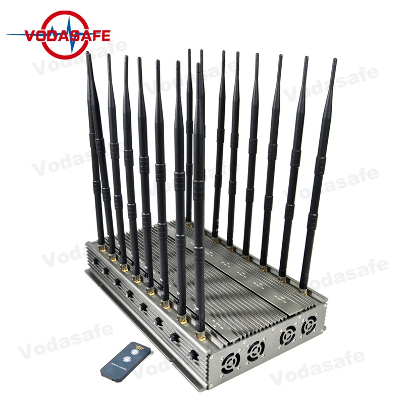 Multi-Use 96W High Power Mobile Signal Jammer 70 M Jamming Fixed Model Cell Phone Blockers Jammers