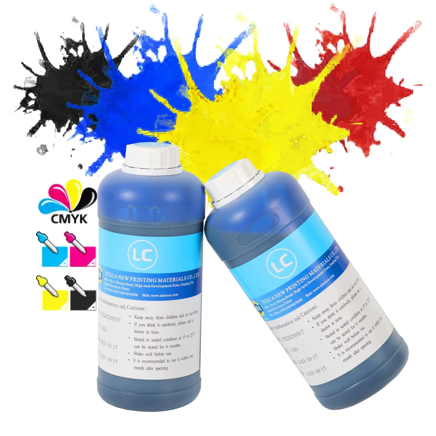 1kg Printing Inks for Epson Printer Sublimation Ink T-Shirt Polyester Textile