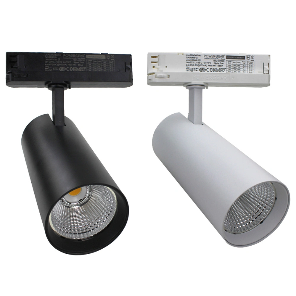 Lumière LED commerciale 30W 40W Lampe de projecteur LED Luminaires Éclairage de piste LED Spot LED COB