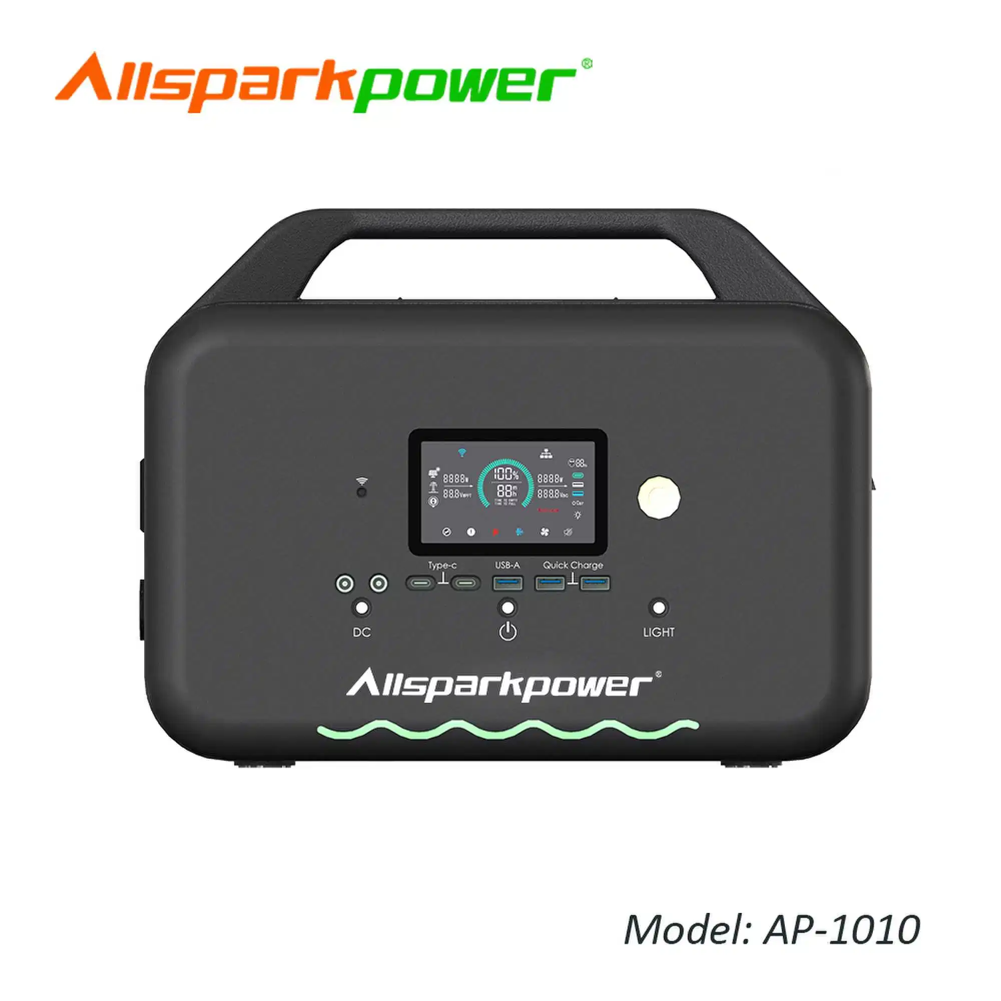 Allsparkpower 1000W портативный источник питания станции с банком для беспроводной зарядки для кемпинга