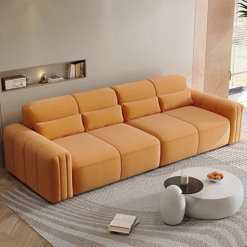 Manufacturers Direct Sale Newest Design Inline Sofa Makaron Color Sofa Gentle Sofa for Apartment