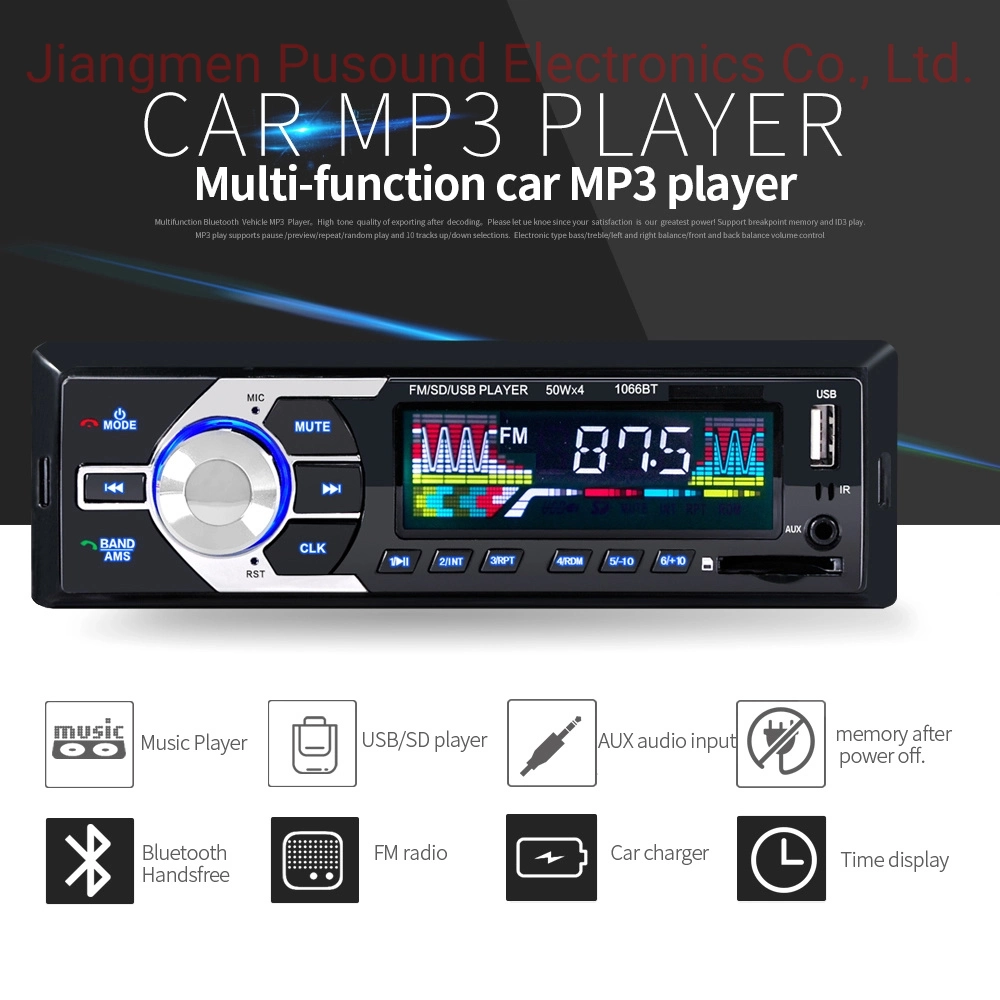 Car Audio MP3 Player with Bluetooth ISO FM