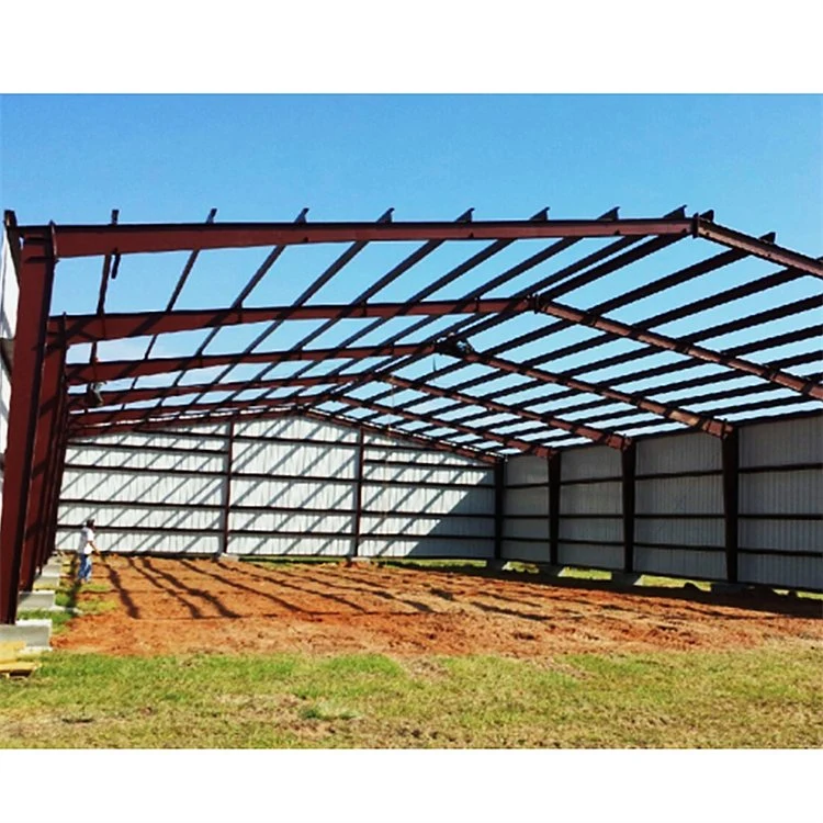 Q235 Q355 Sección H Galvanized Steel Shed Construcción de cobertizos para acero Edificios de estructura