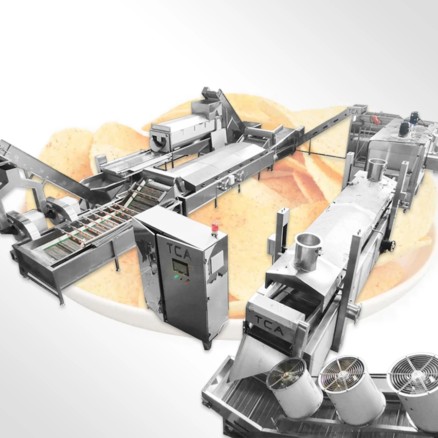 50kg-2000kg Fully Automatic Banana Chips Proceccing Making machine Sweet Potato Chips Production Line