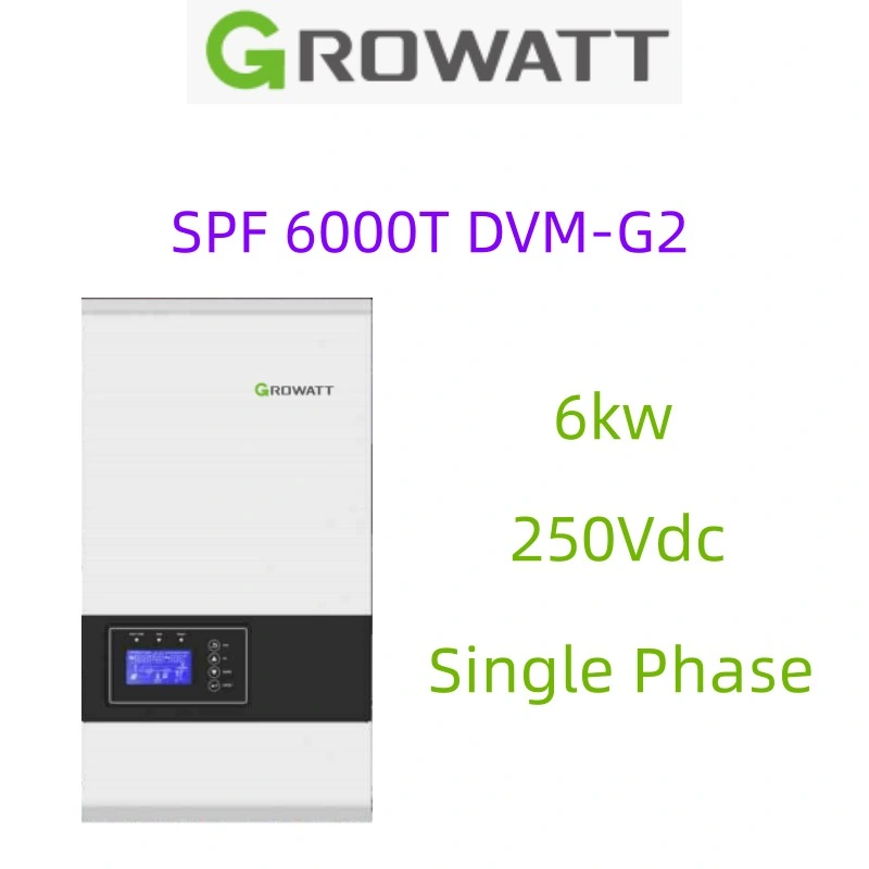 Solar Inverter Growatt Goodwe Solis Huawei Sungrow Sineng Deye Kanada 6kW Einphasen-Wechselrichter für netzoff-Grid-Lagerung 250VDC