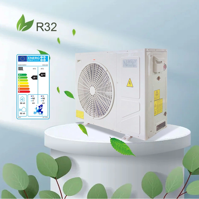 Outdoor/Indoor Heat Pump Solar Heater WiFi DC Inverter Air Source Water Heat Pump 10.5kw Water Heater Heating&Cooling for R410A/R32