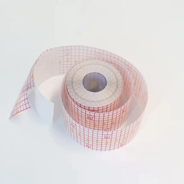 Disposable Surgical Tape Adhesive Wound Fixing Grid Printing 10cm*10m Non Woven Fabric Dressing Roll