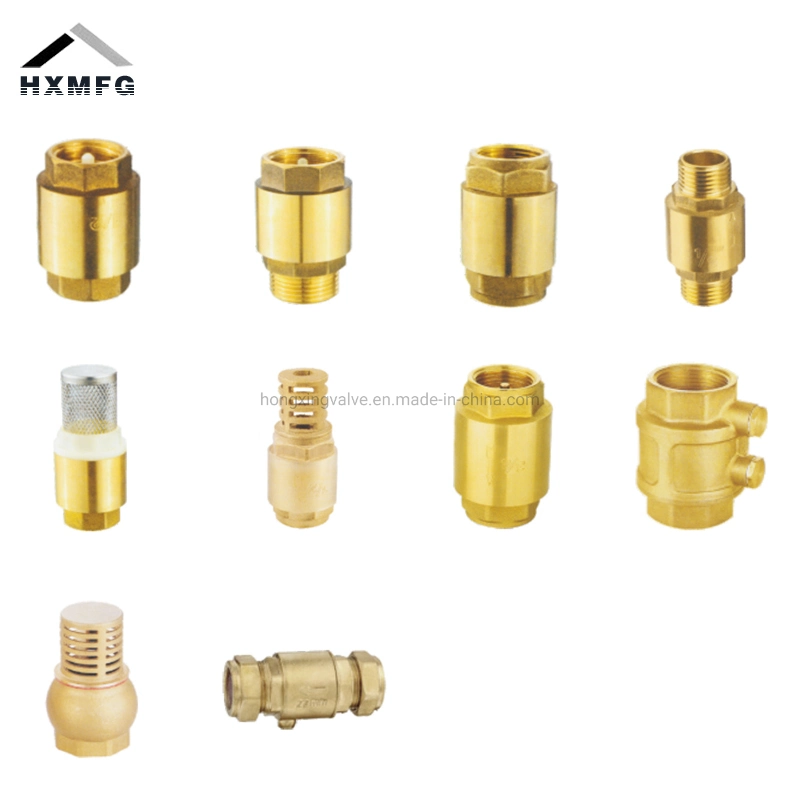 Brass Female Connector Metal Core Bottom Non-Return Valve