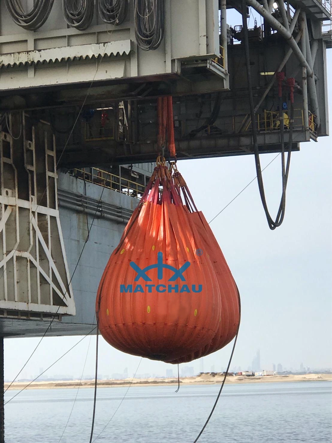 Sac de poids d'eau pliable pour test de charge et épreuve des bateaux de sauvetage