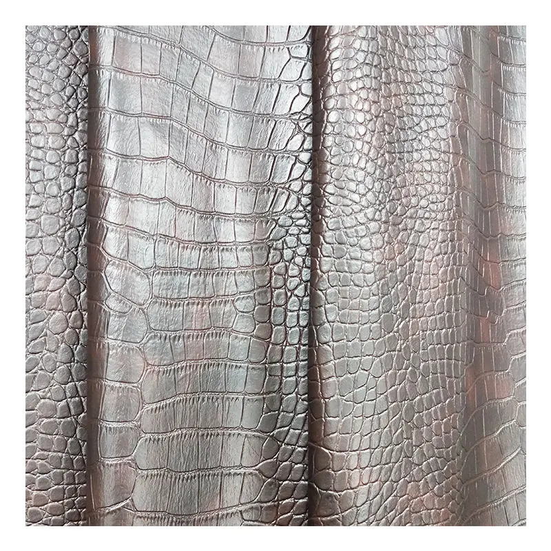 Crocodile Artificial Leather for Sofas Furniture Bag Material