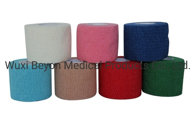 Latex-Free Cotton Cohesive Elastic Flexible Wrap Bandage