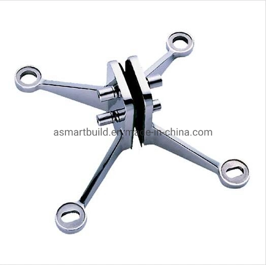 L200ra Series Stainless Steel Spider Fittings Glass Hardware with High Polish Surface Rib Connecting Claw