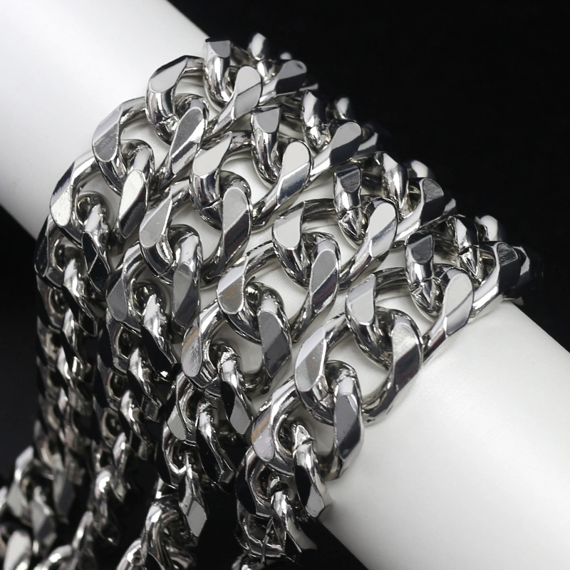 Fashion Decorative Silver Aluminum Metal Chains for Bags Purses Tl21046