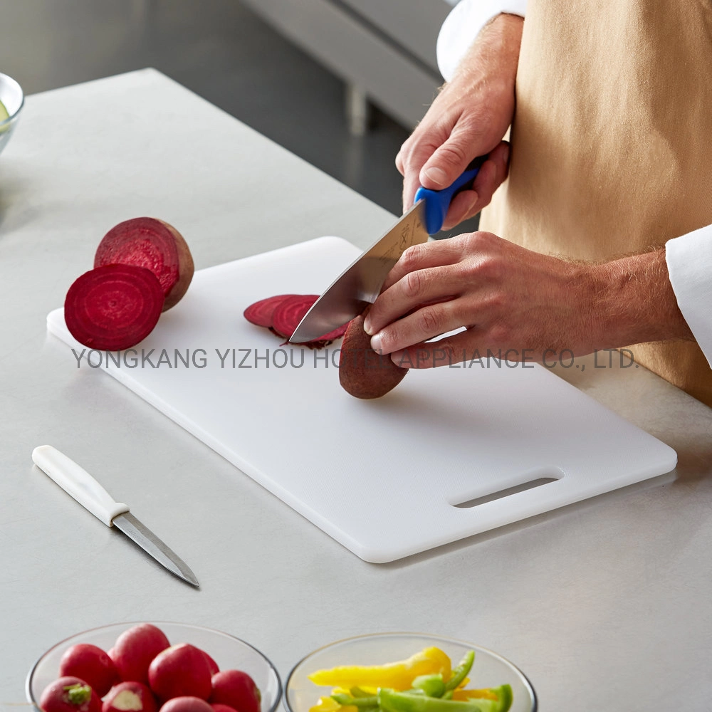 Cocina de plástico de corte de alimentos Tabla de cortar con asa