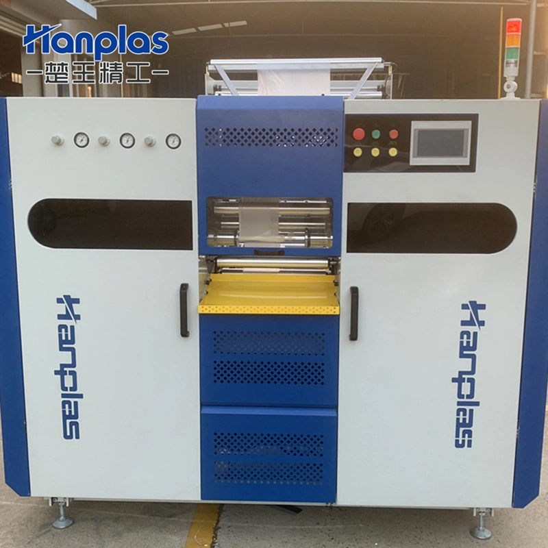 HP-Re Hanplas High Speed Fully Automatic PE V-Fold Bottom Sealing Rolling Garbage Plastic Table Sheet Bags Making Machine