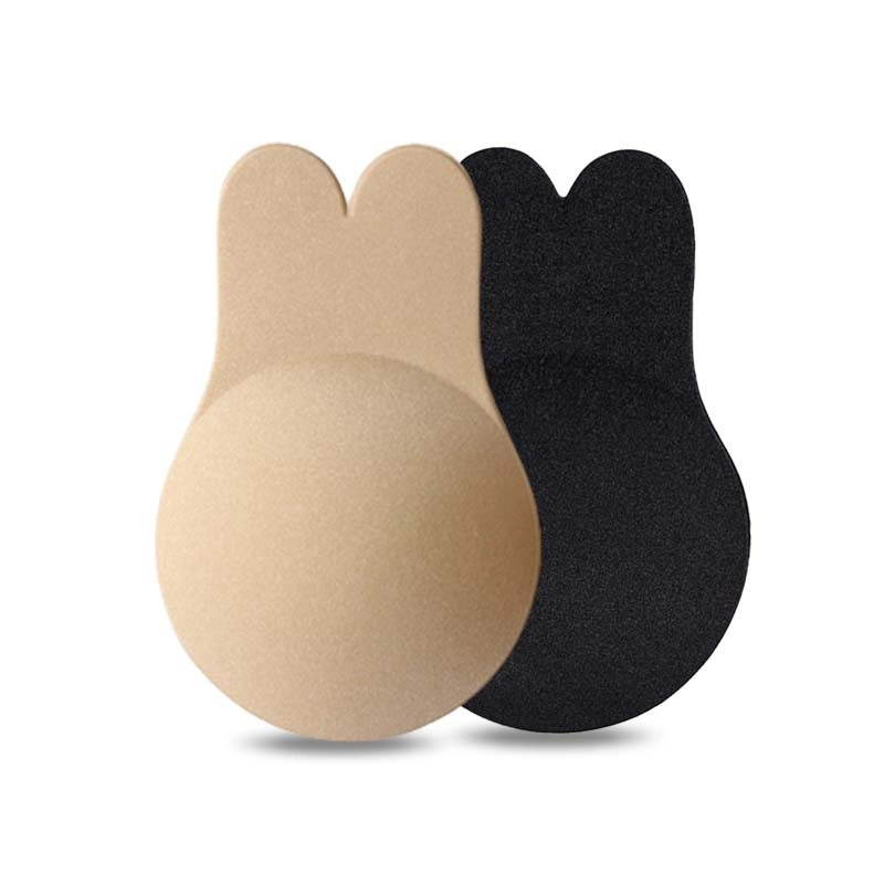 High quality/High cost performance  Rabbit Shape Push up Invisible Nipple Cover Waterproof Strapless Lift Silicone Nipple Sticker