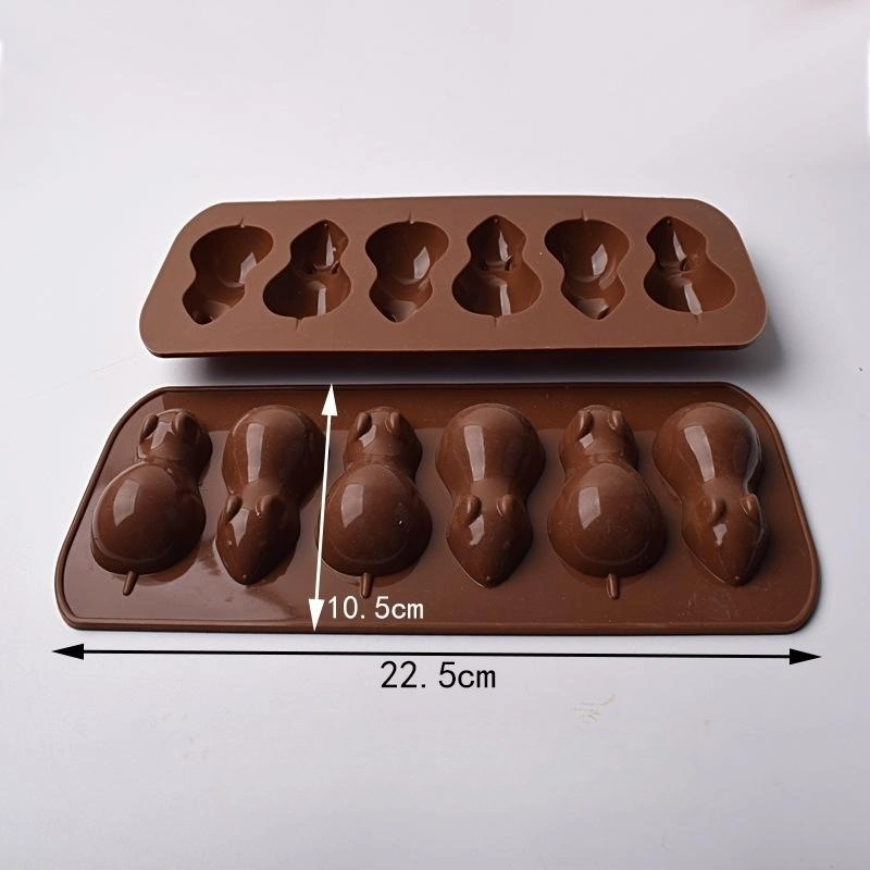 Cartoon Animal Silicone Chocolate Baking Mold Ice Grid Crystal Drop Glue Mold