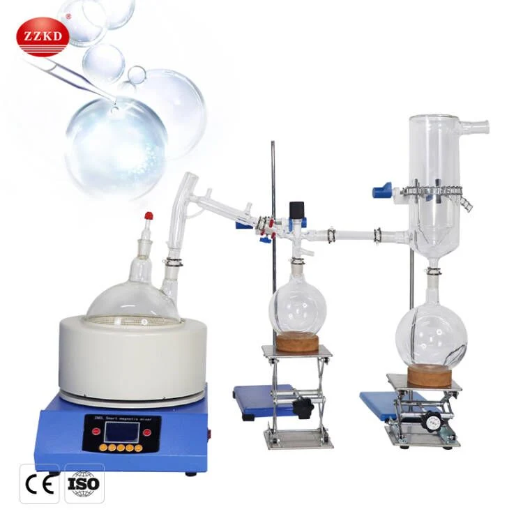 Lab Vacuum Thin Film Shortpath Evaporator System Short Path Distillation Kit for Essential Hemp Oil Purification Extraction USA Warehouse in Stock