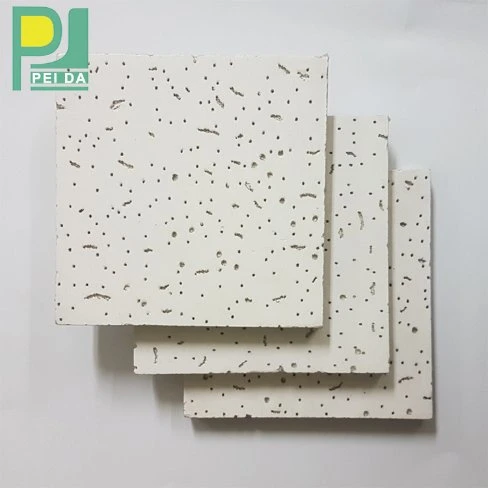 12mm 60X60 Acoustic Fireproof Mineral Fiber False Ceiling Board