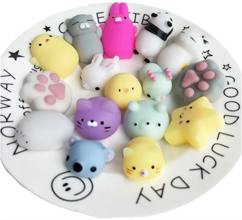 Animal sensorial Autismo Fidget Toys Jumbo Cat Toys Squishy Mochi Cartoon promocional alivio del estrés mochi esquishy