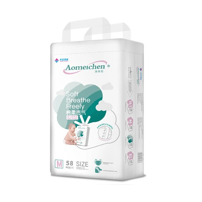 Producto desechable de buena calidad suave y transpirable de fábrica barata para bebés Pañales para bebés