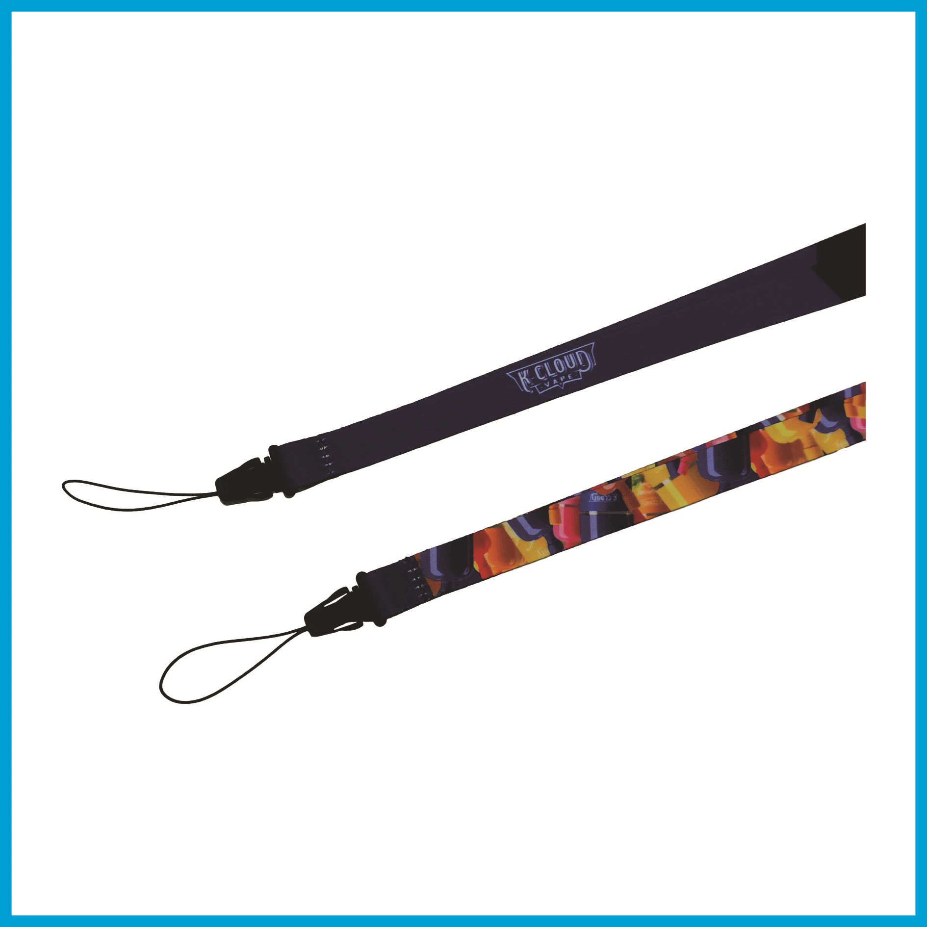 Transferencia de calor Cigarette Polo Lanyard Custom silicona Cigarette Colgante Correa Cigarrillo electrónico Halter cuello de mano cigarrillo Polo Colgante cuerda personalizada