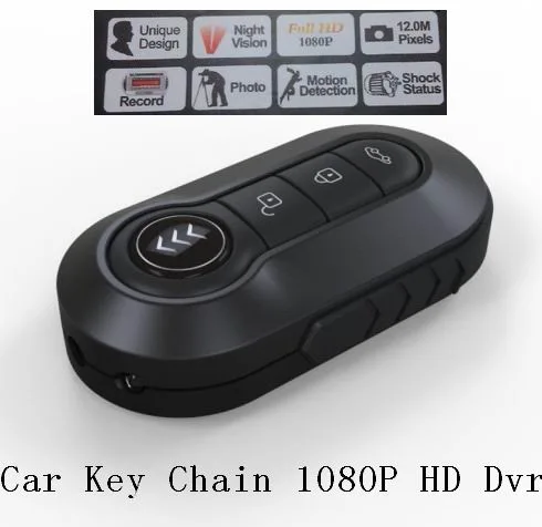 1080p Full HD para coche Key Camera Support Motion Detection TV Grabador de vídeo Mini DVR versión de combate (AVP009JB)