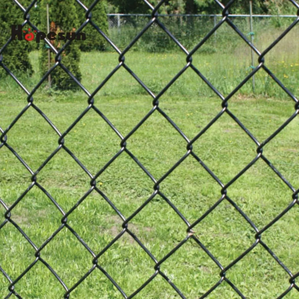 Commercial Properties Durability PVC Coated Chain Link Fence for Sale