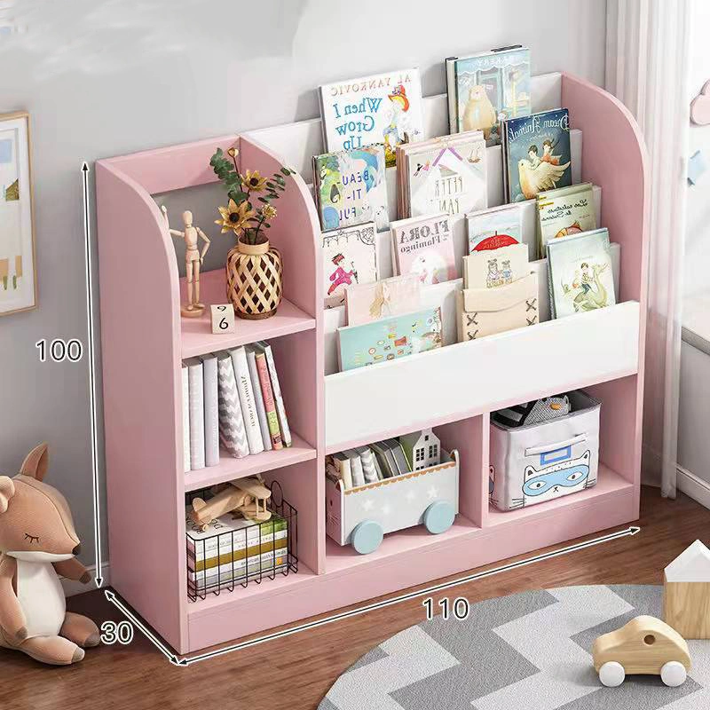 China Großhandel Kinder Möbel Holzspielzeug Box Storage Kabinett Buch Regal Holzregal Bücherregal Babymöbel