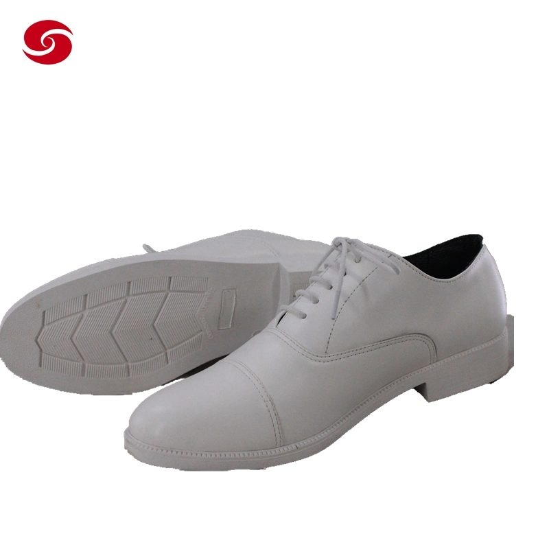 Navy White Leather Military Officer Shoes Supplier