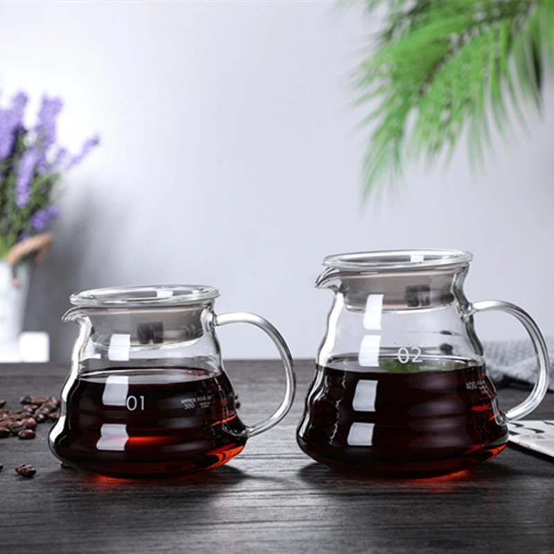 360ml600ml800ml High Borosilicate Glass High-End Hand Brew Coffee Cloud Pot