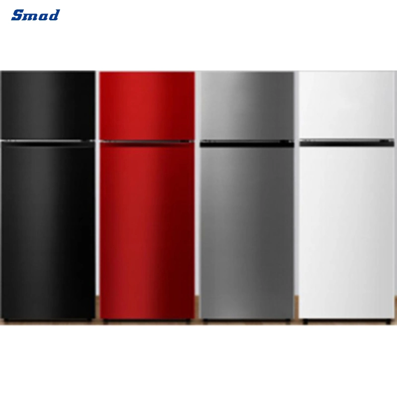 Smad OEM Top Freezer Portable Upright Electric Wholesale/Supplierr Small Compressor Double Door Fridge for Home