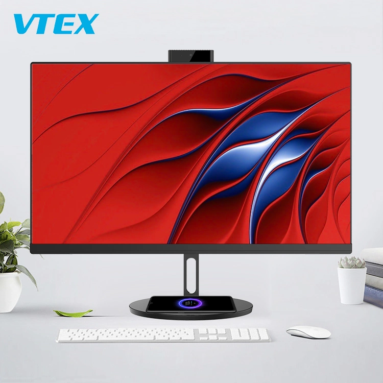 Vtex All-in-One Computers 23.6 23.8 27 32 Inch I3 I5 I7 Office School PC All in One with Wireless Charging and Hidden Camera Aio