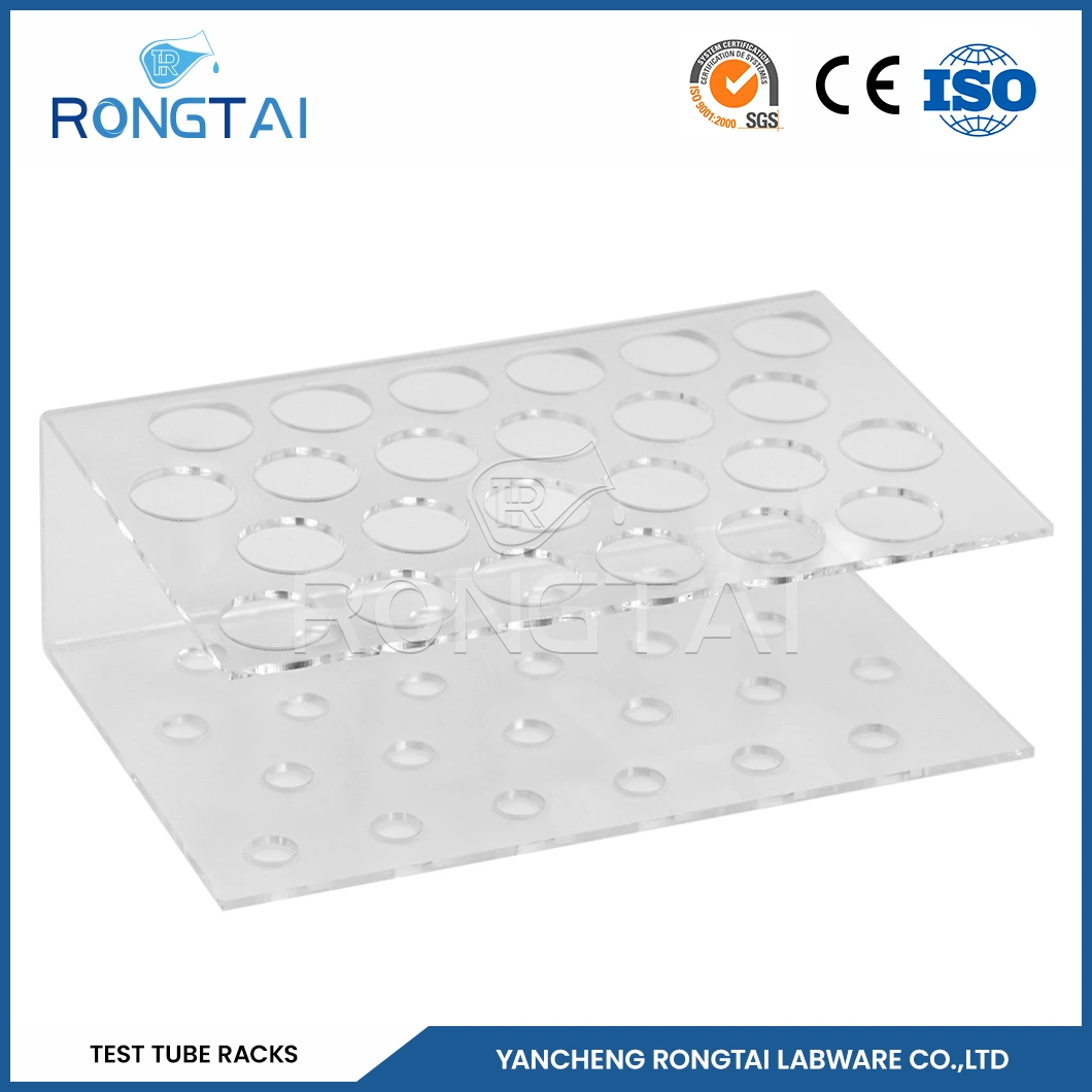 Rongtai a Test Tube Holder Manufacturing 6*15 Holes Test Tube Holder 15 mm China ABS Material Test Tube Stand in Chemistry Lab