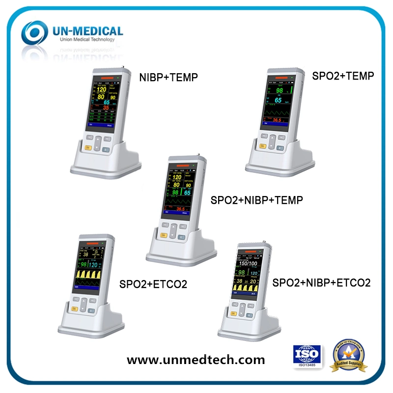 ISO CE Union Medical PC100E Portable ETCO2 Monitor de signos vitales con precio competitivo