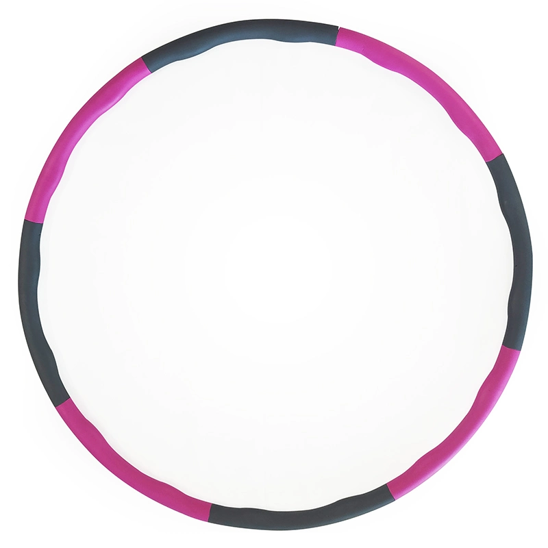 Calidad y relleno suave Hoop ponderado 8 secciones Hula Rings Ejercicio Fitness Hoop 95 cm