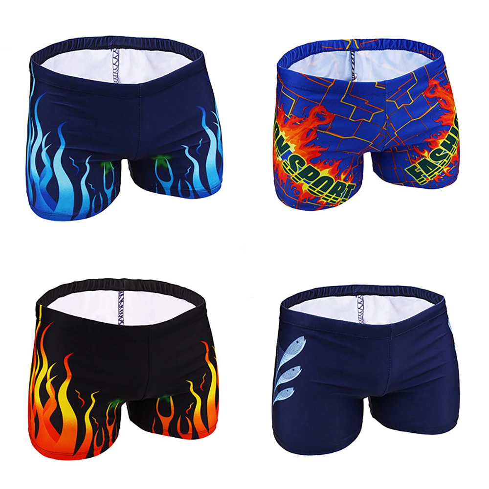 New Men's Swimming Trunks Hot Spring Quick Dry Swimwear Men's Boxer Swimming Shorts Printed Swim Pants Surf Shorts Apparel