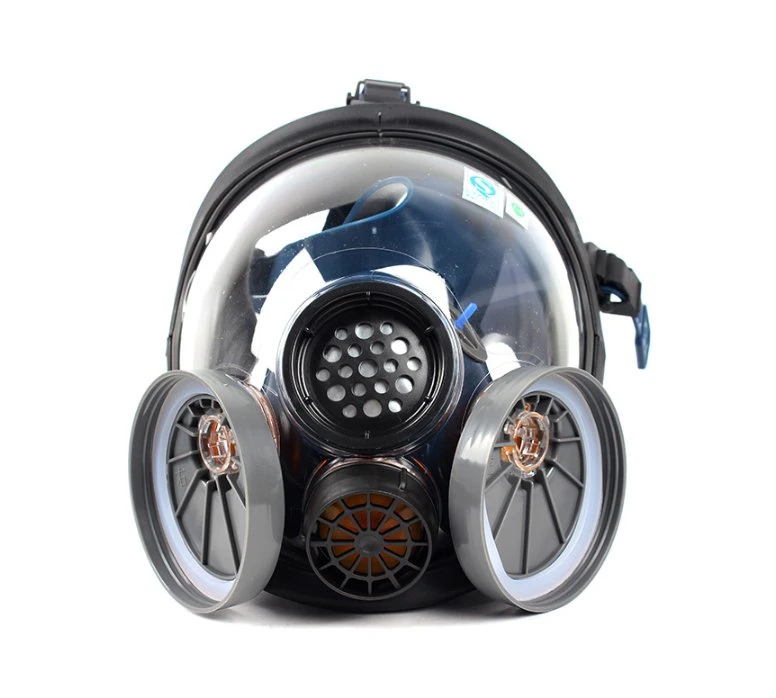 Full Face Silicone/Rubber Double Seal Design Low PRO Type Anti Poison Dust Chemical Gas Mask