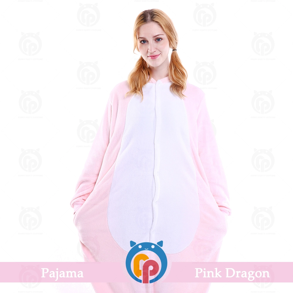 Discount Funny Adult and Kids Pink Dinosaur Costume