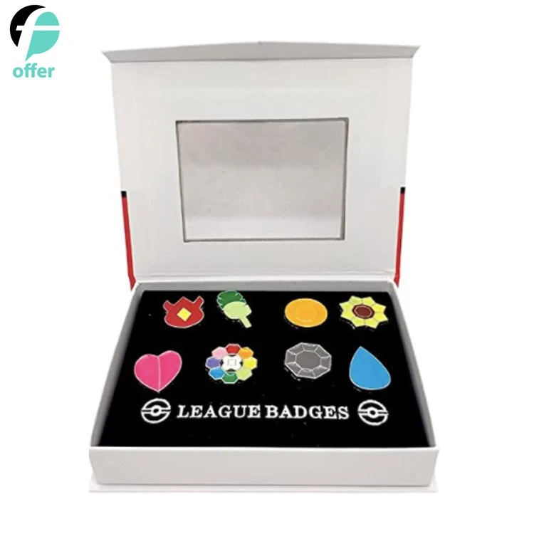 Game Collection Set VON 8pcs, Geschenk für Jungen und Mädchen, Pocket Monster Pokemon Ball Emaille Revers Pin