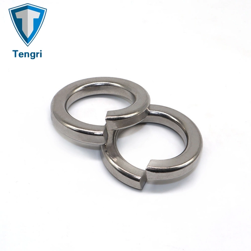 Factory Product Stainless Steel 304 316 Custom Galvanized Black Oxide Thin Shim Square Split Spring Lock Flat Washer Zinc Plated Metal Aluminum