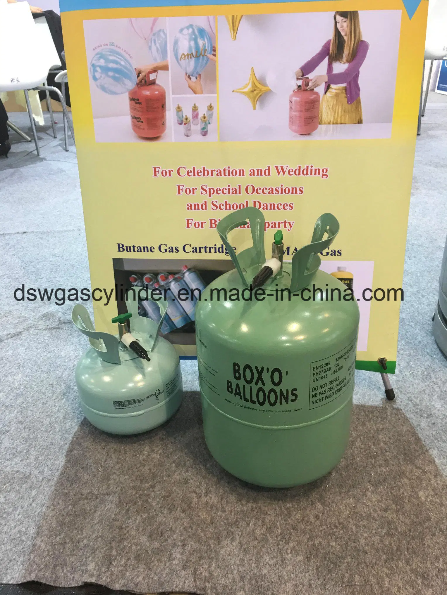 30HP Disposable Helium Gas Cylinder Designed for Christmas Party