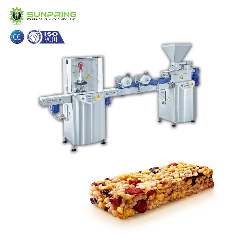 12 Years Factory Cereal Based Bar Manufacturing Production Line + Chocolate Protein Bars Machine + Protein Bar Forming Production Line