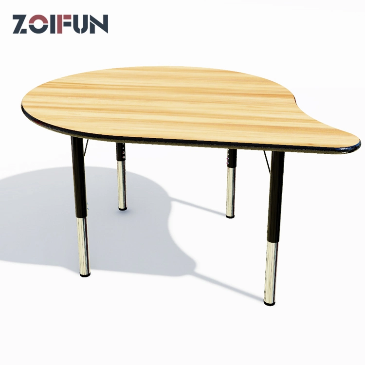 Activity Public Place Table Desks; Bubble Drop Shape MDF Top with PU PVC Edge Meeting Furniture