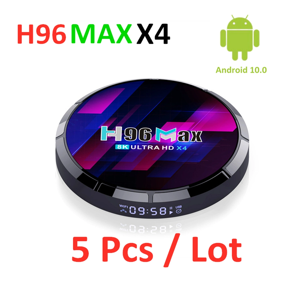 4K Android Decodificador H96 Max X4 Smart TV Ott